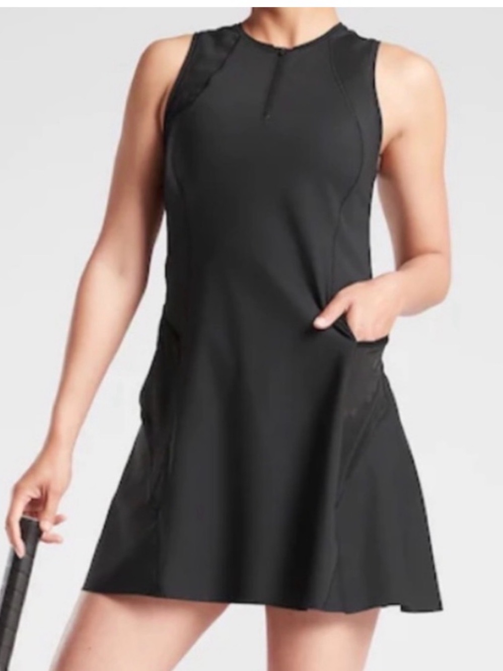 Athleta Black Sleeveless Active Dress